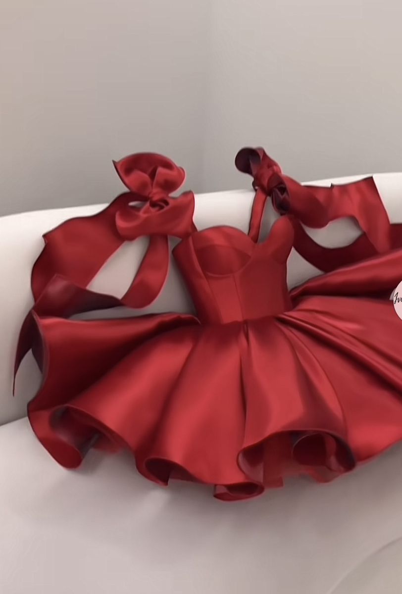 Sweet Blush Pink/Red A-Line Bow-knot Spaghetti Straps Bodycon Mini Birthday Dress Homecoming Dress RS206