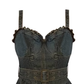 Hot girl denim suspender dress 2025 new Hong Kong style retro irregular tassel short skirt R0163