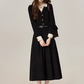 French style black dress spring high-end interview dress R1916