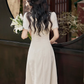 New Chinese style waist temperament dress new cheongsam bridesmaid skirt R2405