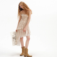 French suspender skirt irregular hot girl outfit dress floral short skirt small skirt female summer R3420