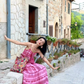 Travel wear ethnic style embroidery seaside vacation suspender dress R1573