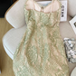 French pure desire style v-neck suspender dress women's waist slimming long hip skirt dress R4035