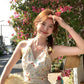 White halterneck colored polka dot waist slim fit short skirt homecoming dress R4066