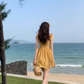 2025 new Sanya holiday beach dress short sling holiday short dress small slim dress R0203