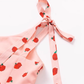 2025 Summer New Pink Floral Rose French Fishtail Long Suspender Dress R0956