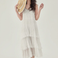 French suspender skirt 2025 new first love dress white niche cake skirt R2356