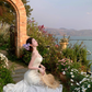 Gentle style suspender dress 2025 new style waist temperament long skirt R0591