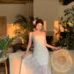 Gentle style suspender dress 2025 new style waist temperament long skirt R0591