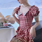 French Bow Lace Beach Resort Dress R4986