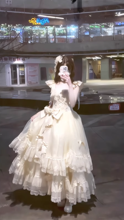 Generated color adult dress lolita dress jsk lolita gorgeous fugitive puffy princess dress R1692