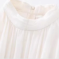 French style white sleeveless halter dress with gentle temperament, ruffled waist and slimming A-line long skirt R0433