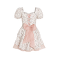 Pure sweet and spicy style waist bow dress high-end princess dress R0007