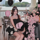 Birthday party dress high-end niche princess tutu black tube top dress R1788
