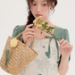 Tea break style retro French platycodon dress 2025 new floral dress niche fairy dress R2371