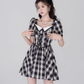 Lace dress women's summer high waist short skirt new beautiful skirt R4462