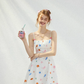 Dreamy sugar-coated floral dress French suspender skirt holiday wear short skirt skirt female summer R3426