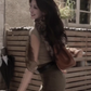 Large size French style slim fit straight shoulder top high waist skirt simple suit R1825