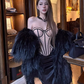 Hot Girl Colorblock Tube Top 2025 Large Size Sexy Satin Hip Skirt Set R1064