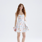 Dreamy sugar-coated floral dress French suspender skirt holiday wear short skirt skirt female summer R3426