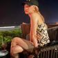 Strapless Daisy Floral Dress Suspender Dress R2921