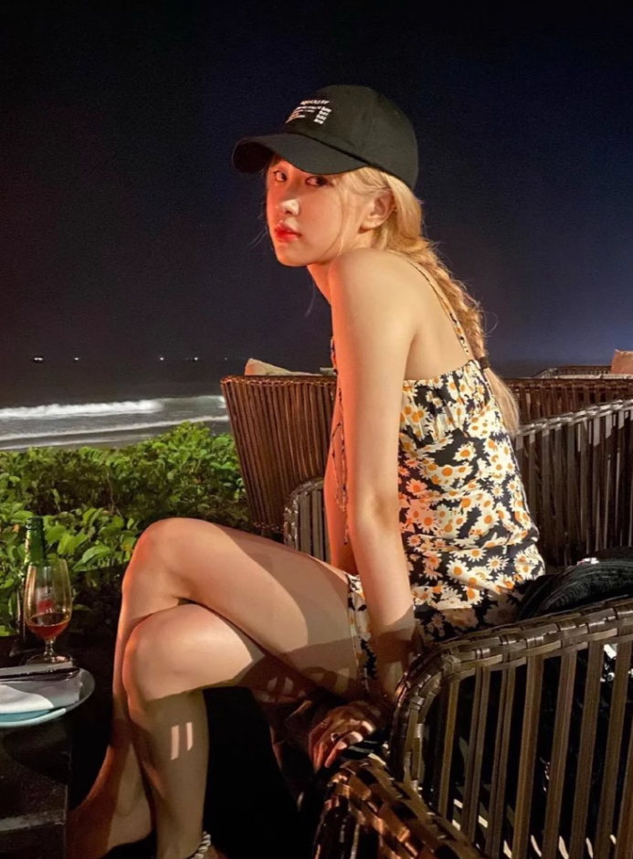 Strapless Daisy Floral Dress Suspender Dress R2921