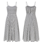 French retro plaid suspender dress niche design skirt women summer R3562