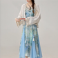 Temperament holiday style with suspender skirt sunscreen shirt top versatile jacket R1931