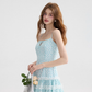 French floral suspender skirt holiday style dress short skirt wood ear skirt R2715
