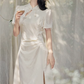 New Chinese style waist temperament dress new cheongsam bridesmaid skirt R2405