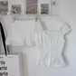 Design French romantic girl suit waist slimming two-piece suit R0276