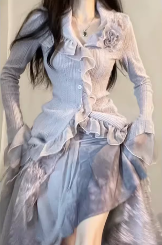 French style fairy princess dress sweet birthday dress high-end adult dress R1639