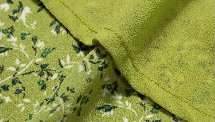 French holiday style short green 2025 new suspender dress R2647