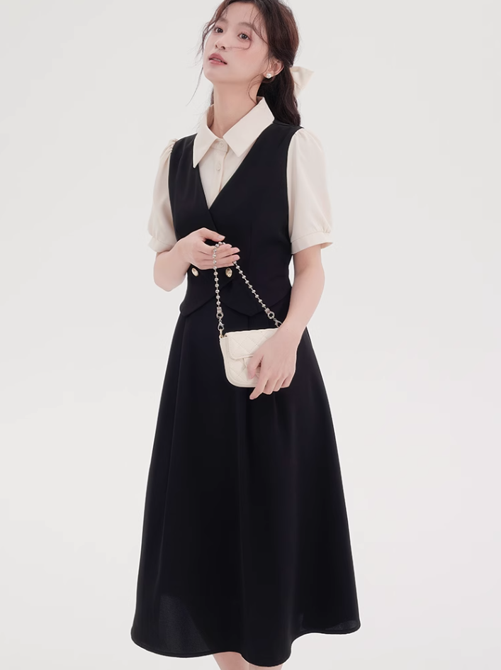 Teachers wear skirts summer temperament French formal occasion dresses R2359