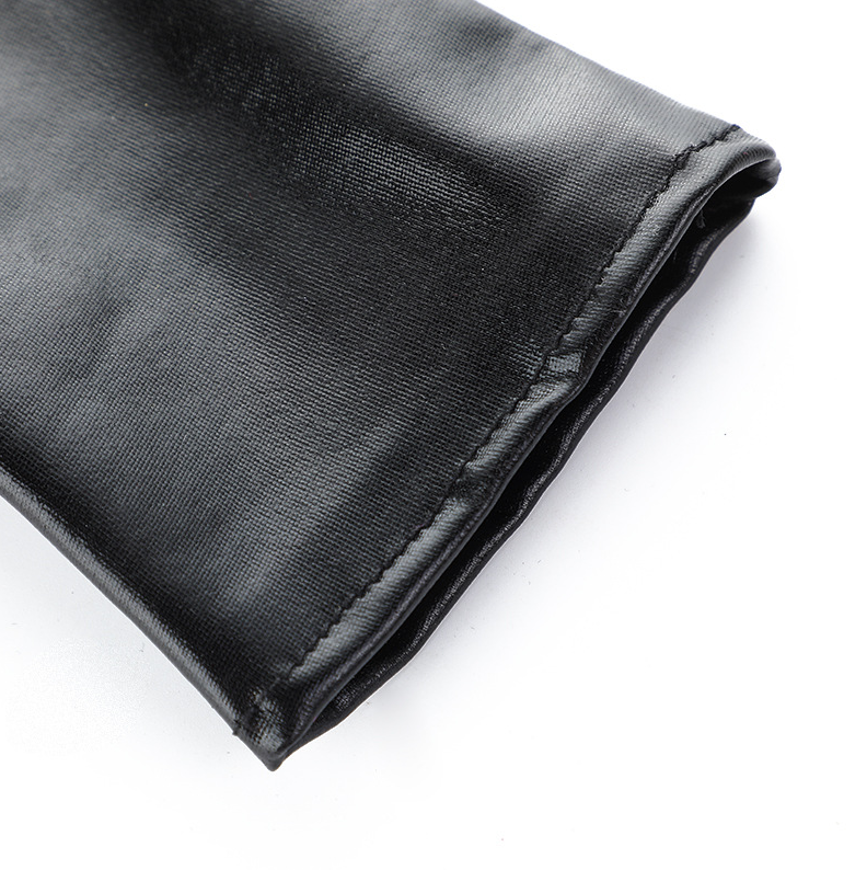 Patent leather stage performance gloves half finger men and women performance waterproof non-slip cosplay     S6265