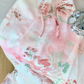 French pure desire style v-neck suspender dress new gentle style small flying sleeve long dress R4034