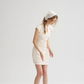 New Chinese style white dress short cheongsam skirt R2799