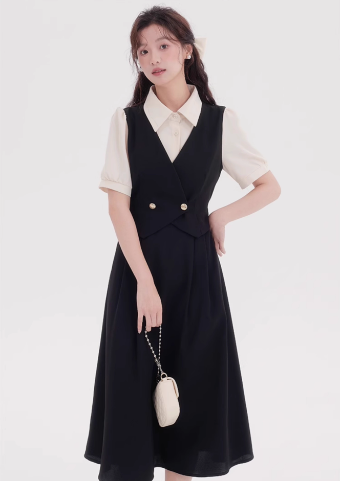 Teachers wear skirts summer temperament French formal occasion dresses R2359