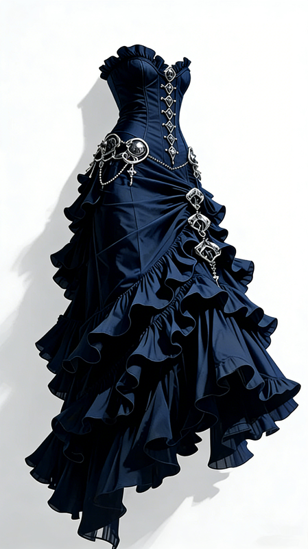Black strapless fitted long ball gown R7210