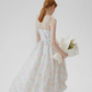 French flower dress floral dress suspender bud dress new style R2692