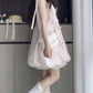 Sweet and fresh sleeveless flower bud dress temperament French A-line skirt for petite R0789