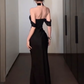 Large size French niche design hot girl dress pure desire tube top evening dress R1831