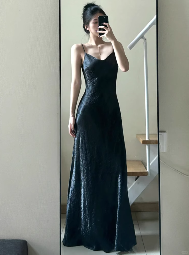 Large size French royal sister retro black suit jacket light luxury evening dress suspender skirt R1884