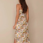 French long floral 2025 new sling slim fit dress R2638