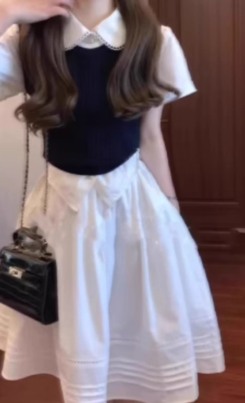 Pure outfit suit white shirt vest skirt short outfit a complete set 2025 new style R0830