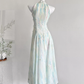 Summer fairy sweet slim waist long dress R1999