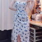 Holiday style long white 2025 new temperament dress R2659