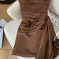 Temperament sexy tube top dress for women new style waist slimming diamond short skirt R3956