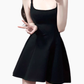 2025 summer new black high-end Hepburn style waist temperament suspender dress R0904