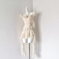 French holiday rose temperament long tail sleeveless atmosphere suspender dress R0297